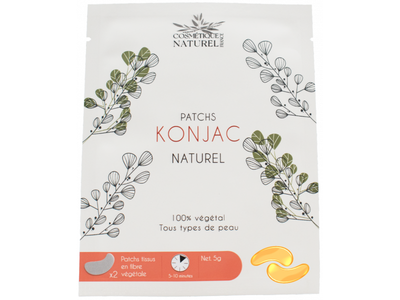 Patchs contours des yeux au Konjac - Curcuma Pas Cher