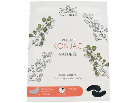Patchs contours des yeux au Konjac - Charbon de bambou Pas Cher