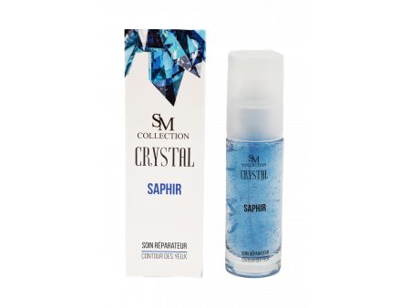 Crème pour le contour des yeux à la poudre de saphir 30ml 100% naturelle Pas Cher