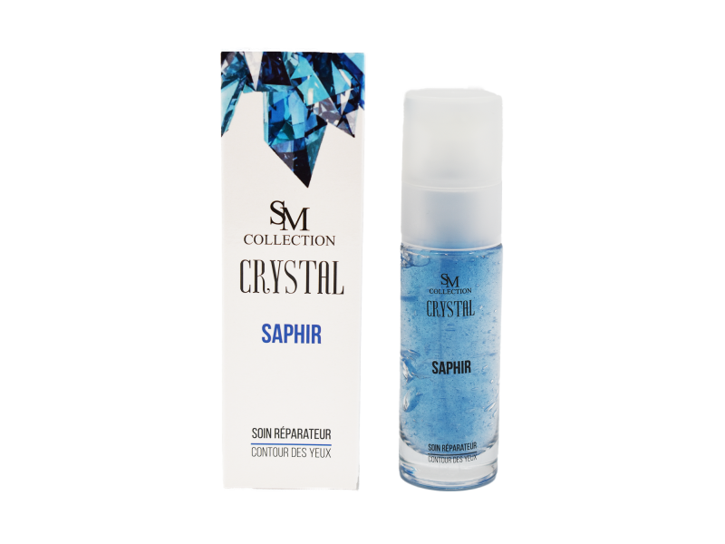 Crème pour le contour des yeux à la poudre de saphir 30ml 100% naturelle Pas Cher