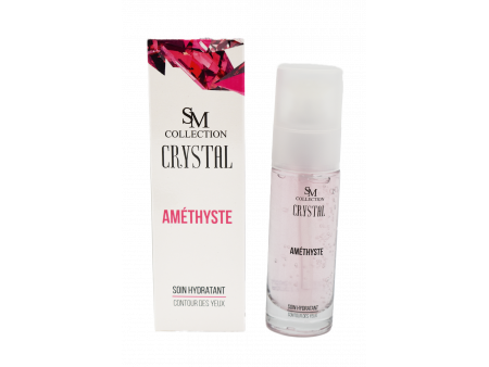 Crème pour le contour des yeux à la poudre d'améthyste 30ml 100% naturelle Pas Cher