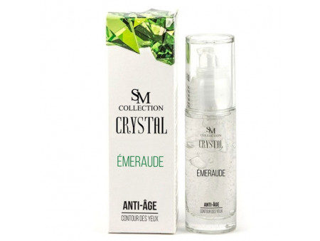 Crème contour des yeux anti-âge à l'émeraude 30ml 100% naturelle Pas Cher