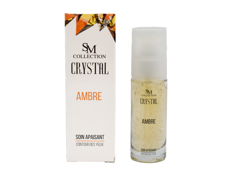 Crème contour des yeux à la poudre d'ambre 30ml 100% naturelle Pas Cher