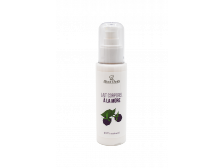 Lait corps hydratant à la mûre - 100ml 100% naturel Pas Cher