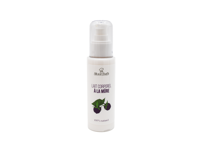 Lait corps hydratant à la mûre - 100ml 100% naturel Pas Cher