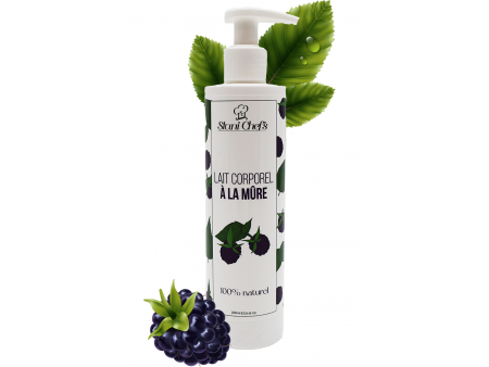 Lait corps hydratant à la mûre - 250ml 100% naturel Pas Cher