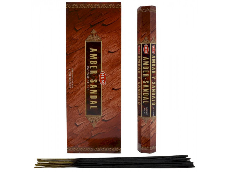 Encens HEM Ambre Santal pas cher - Paiement Sécurisé