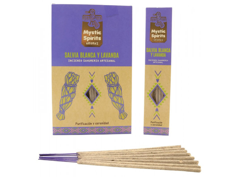 Encens Sauge Blanche  & Lavande  pas cher - Paiement Sécurisé