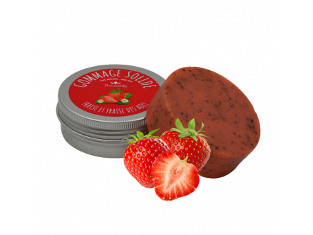 Gommage solide - Fraise et fraise des bois 70gr Pas Cher