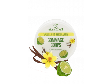 Gommage corps à la vanille et bergamote - 250ml 100% naturel Pas Cher