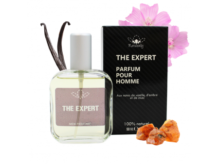 Parfum homme 100% naturel – Vanille, ambre & musc – 50 ml Pas Cher