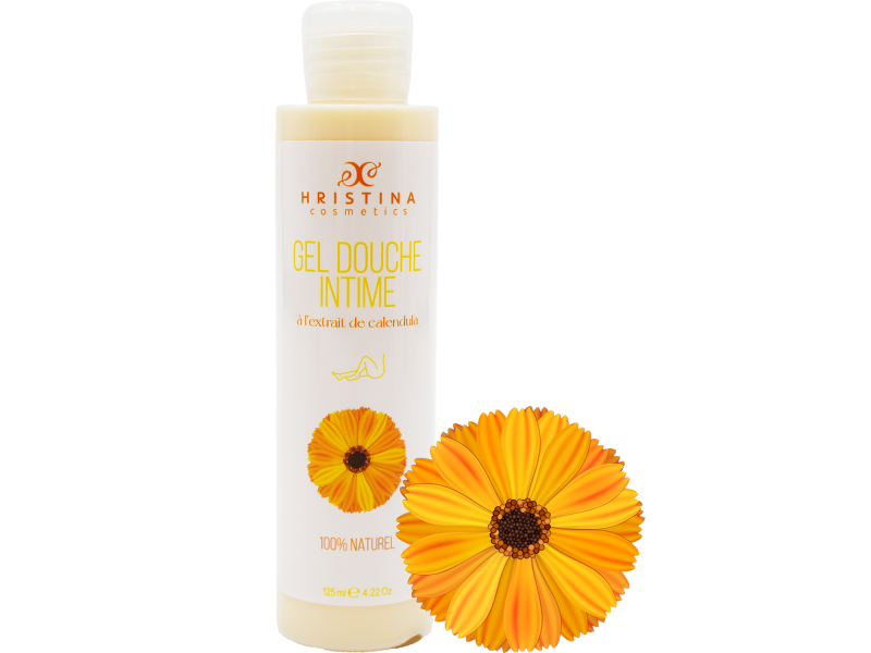 Gel douche intime à l'extrait de calendula - 125ml 100% naturel Pas Cher
