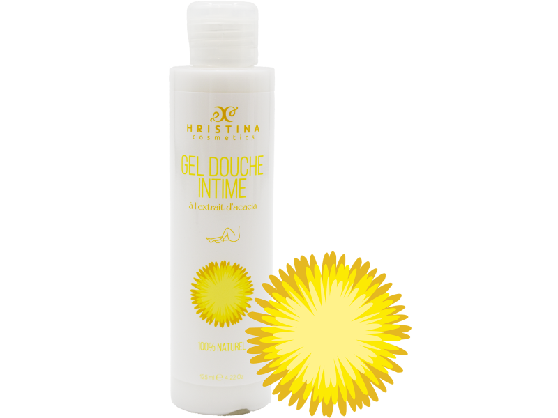 Gel douche intime à l'extrait d'acacia - 125ml 100% naturel Pas Cher