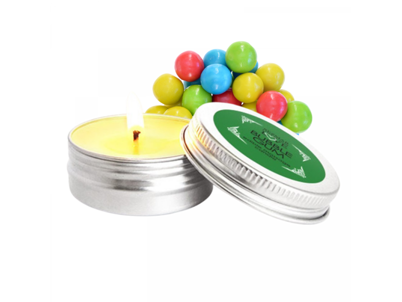 Mini Bougie de massage Bubble Gum 100% naturelle 30ml Pas Cher