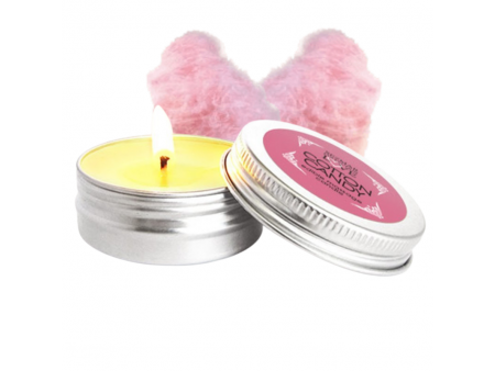 Mini Bougie de massage barbe à papa 100% naturelle 30 ml Pas Cher