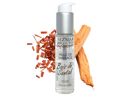 Huile de massage professionnelle Bois de Santal 100% naturelle 50 ml Pas Cher
