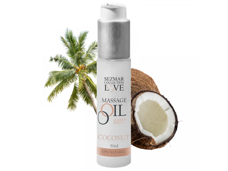 Huile de massage Noix de coco 100% naturelle 50ml Pas Cher