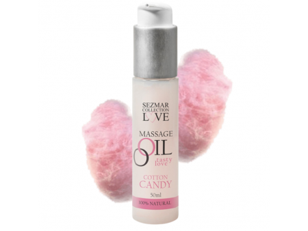 Huile de massage barbe à papa 100% naturelle 50ml Pas Cher