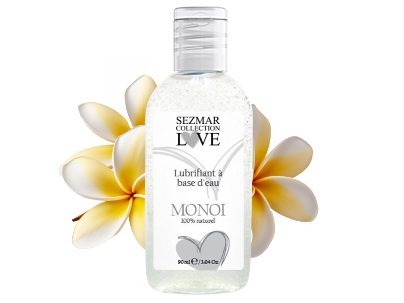 Lubrifiant à base d'eau 100% naturel Monoï 90 ml Pas Cher