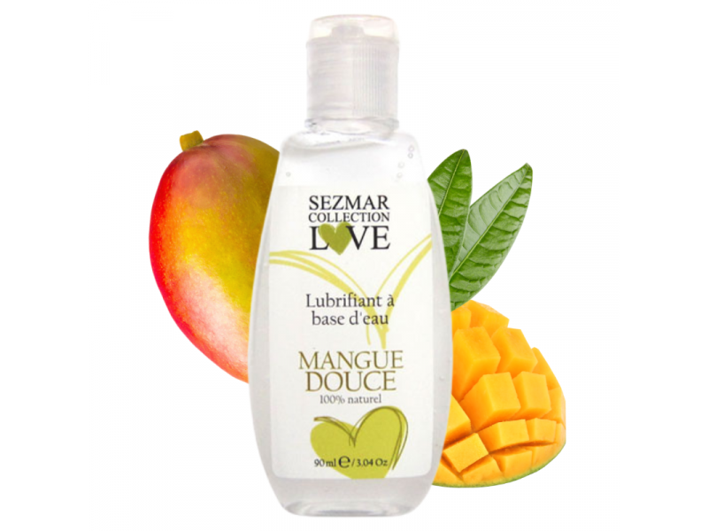 Lubrifiant à base d'eau 100% naturel Mangue 90 ml Pas Cher