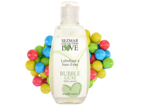 Lubrifiant à base d'eau 100% naturel Bubble Gum 90 ml Pas Cher