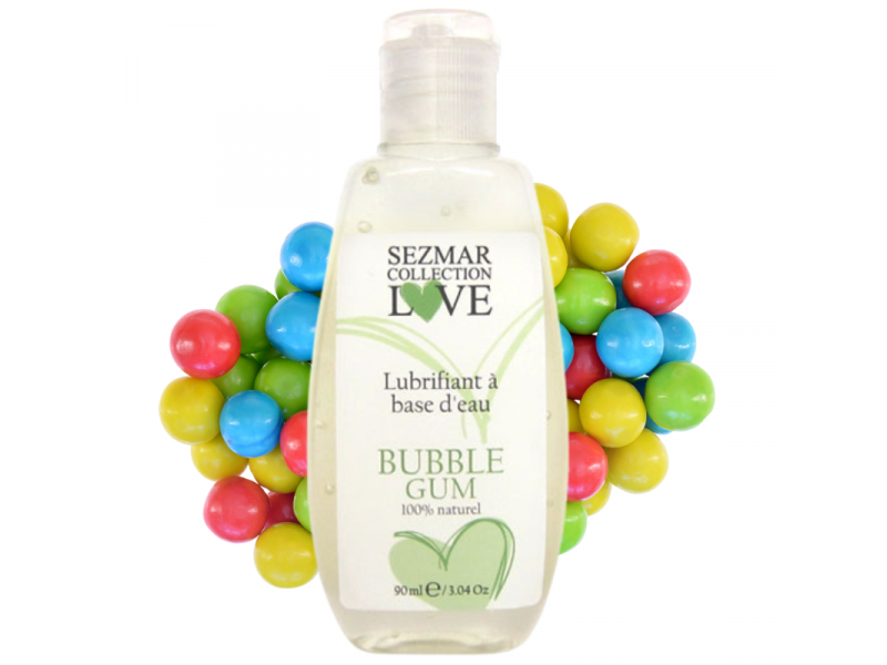 Lubrifiant à base d'eau 100% naturel Bubble Gum 90 ml Pas Cher