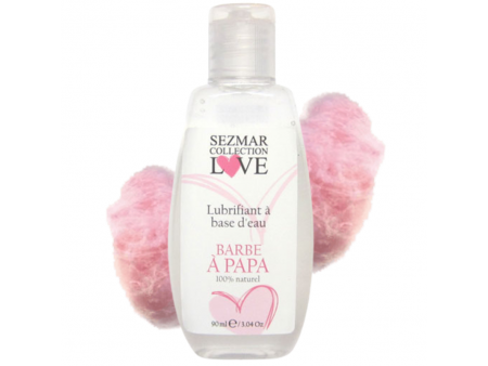 Lubrifiant à base d'eau 100% naturel Barbe à Papa 90 ml Pas Cher