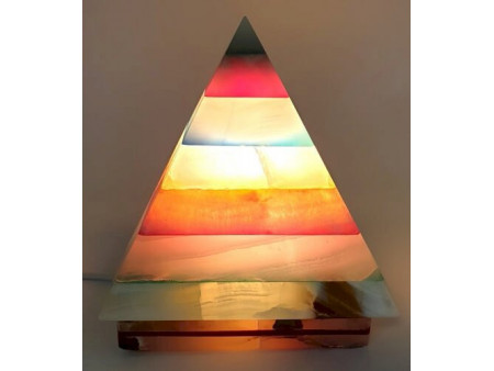 Lampe Onyx Pyramide 3KG Pas Cher | Paiement Sécurisé