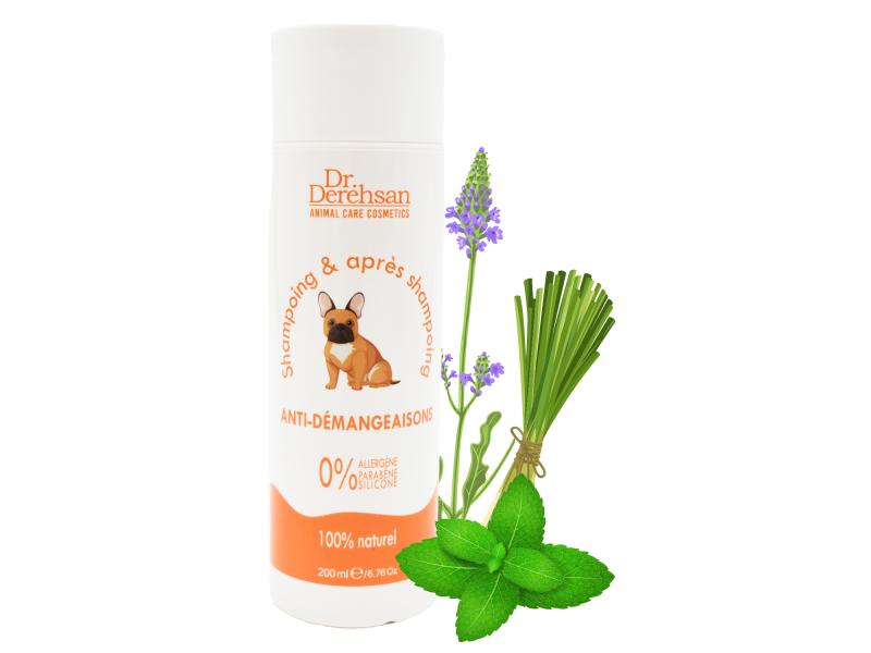Shampoing pour chien - ANTI-DÉMANGEAISONS 200ml Pas Cher