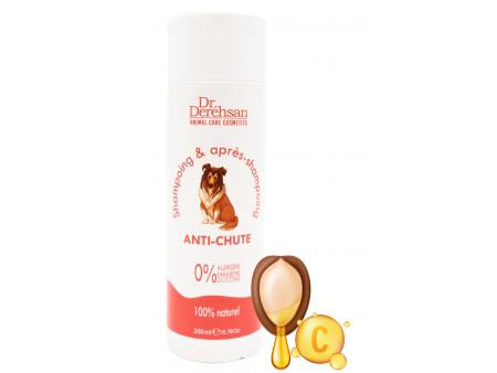 Shampoing pour chien - ANTI-CHUTE 200ml Pas Cher