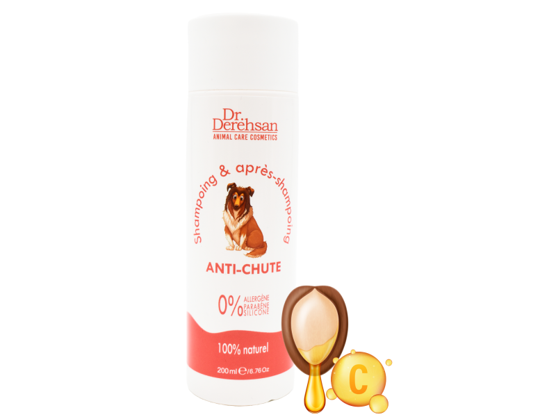 Shampoing pour chien - ANTI-CHUTE 200ml Pas Cher