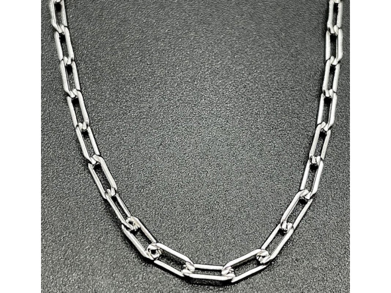 Chaîne Argent 925 Rectangles Pas Cher - Paiement Sécurisé