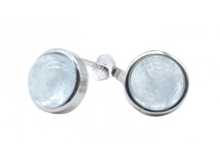 Boucles d'oreilles Argent 925 Aigue Marine Pas Cher