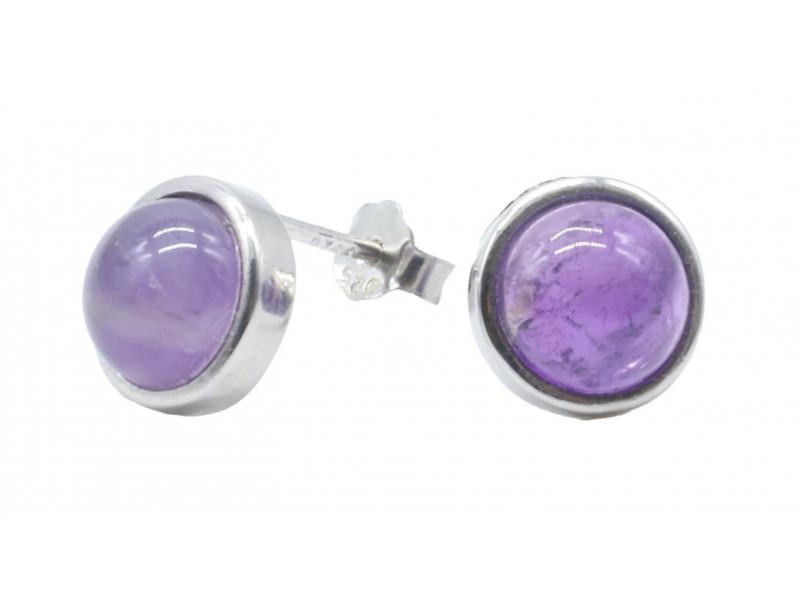 Boucles d'oreilles Argent 925 Améthyste Pas Cher