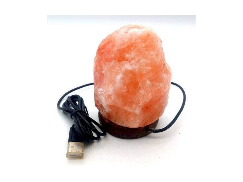 Mini Lampe de Sel USB Rose 1KG Pas Cher | Paiement Sécurisé