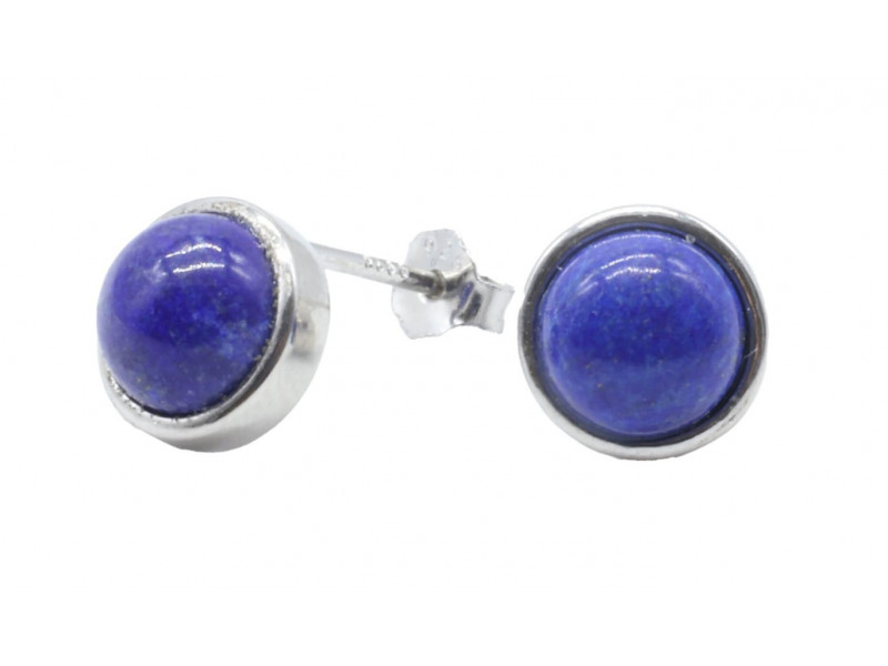 Boucles d'oreilles Argent 925 Lapis Lazuli Pas Cher