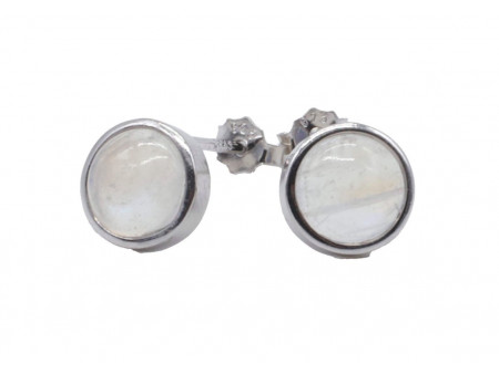 Boucles d'oreilles Argent 925 Pierre de Lune Pas Cher