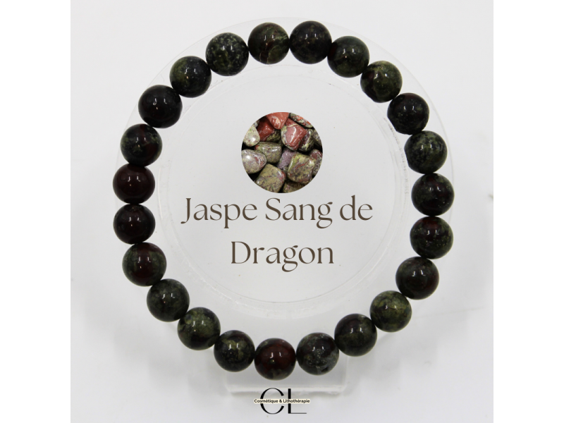Bracelet en pierres naturelles Jaspe Sang de Dragon Pas Cher