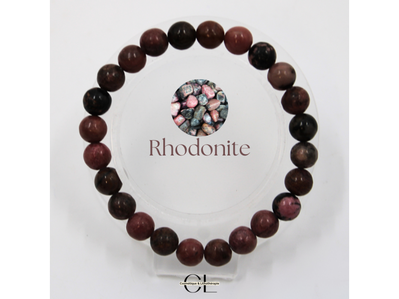 Bracelet en pierres naturelles Rhodonite Pas Cher