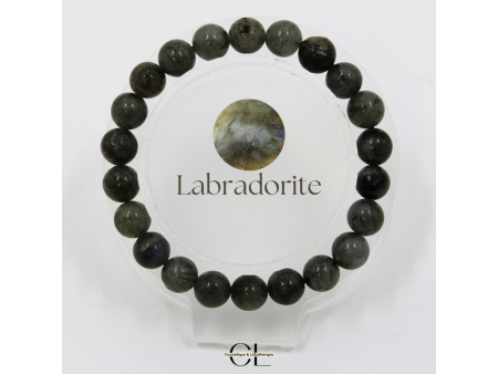 Bracelet Labradorite perles rondes – Protection | Pierre & Beauté