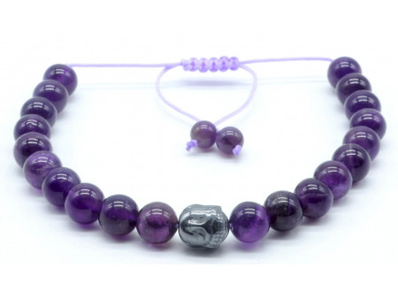 Bracelet Ajustable Améthyste Pas Cher