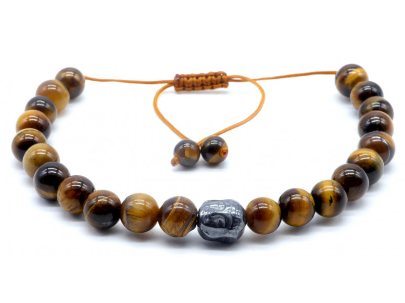 Bracelet Ajustable Œil de Tigre Pas Cher