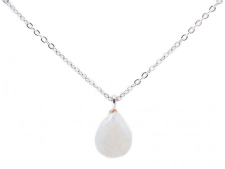 Collier Argent 925 | Pierre de Lune Forme de Goutte Pas Cher