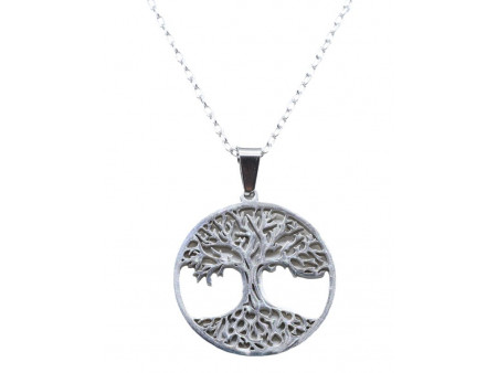 Collier Inox  Arbre de Vie Pas Cher | Pierre & Beauté