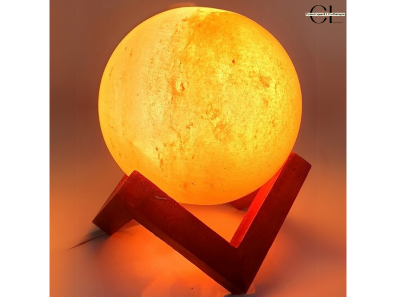 Lampe de sel d'Himalaya Sphère 3KG Pas Cher | Livraison Rapide