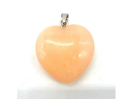 Pendentif Coeur Aventurine Rose Pas Cher