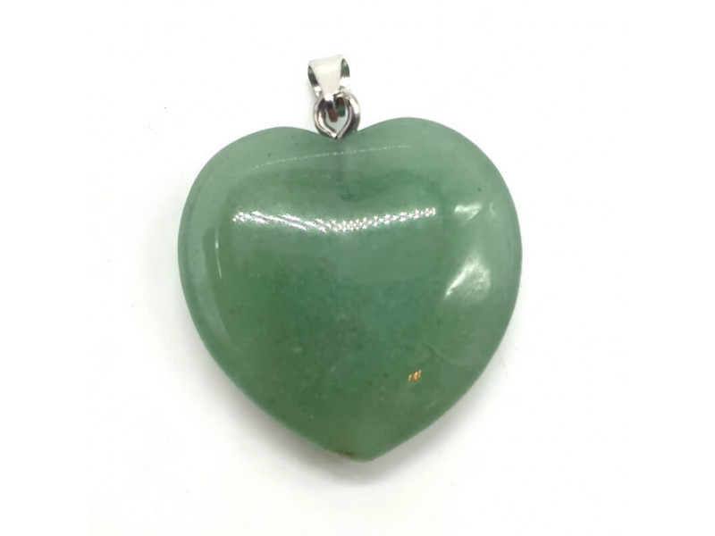 Pendentif Coeur Aventurine Verte Pas Cher
