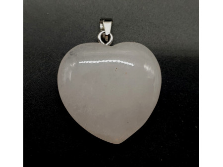 Pendentif Coeur Cristal de Roche Pas Cher
