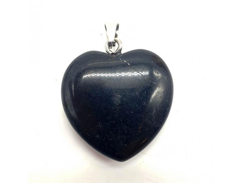 Pendentif Coeur Obsidienne Noire Pas Cher