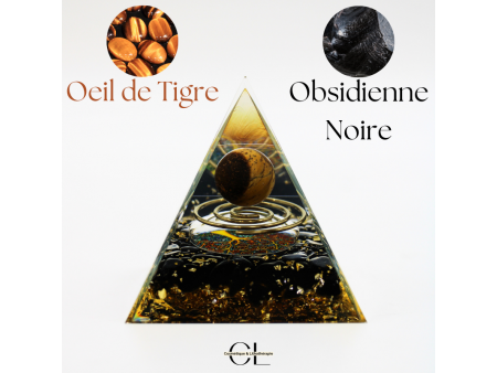 Orgonite pyramide Oeil de Tigre Pas Cher | Livraison Rapide